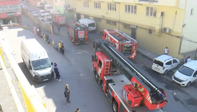 İstanbul'daki Tekstil Atölyesinde Çıkan Yangın Büyük Korku Yarattı