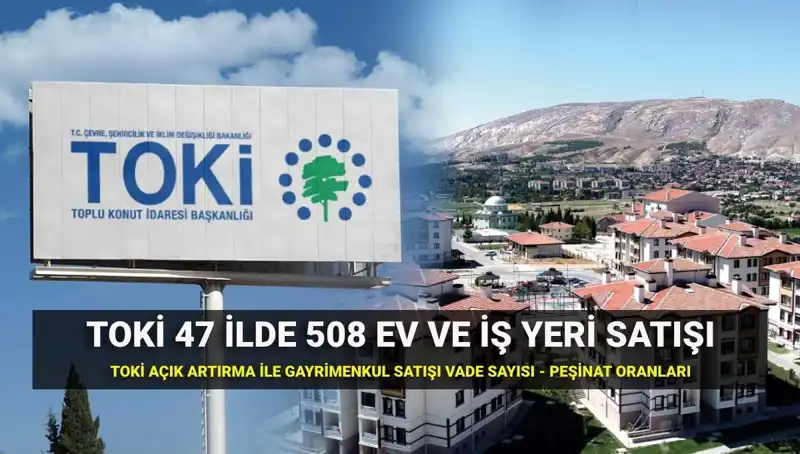 TOKİ 508 Konut ve İş Yeri Satışları: Açık Artırma Tarihleri ve Ayrıntılar